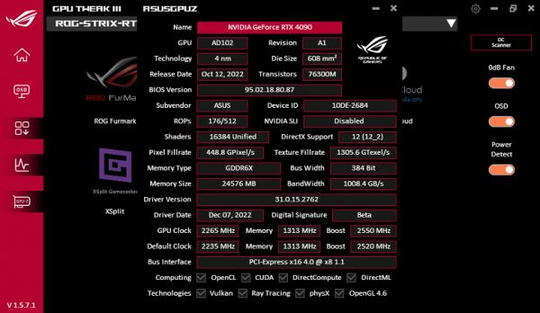 Обзор видеокарты Asus ROG Strix GeForce RTX 4090 (24 ГБ)